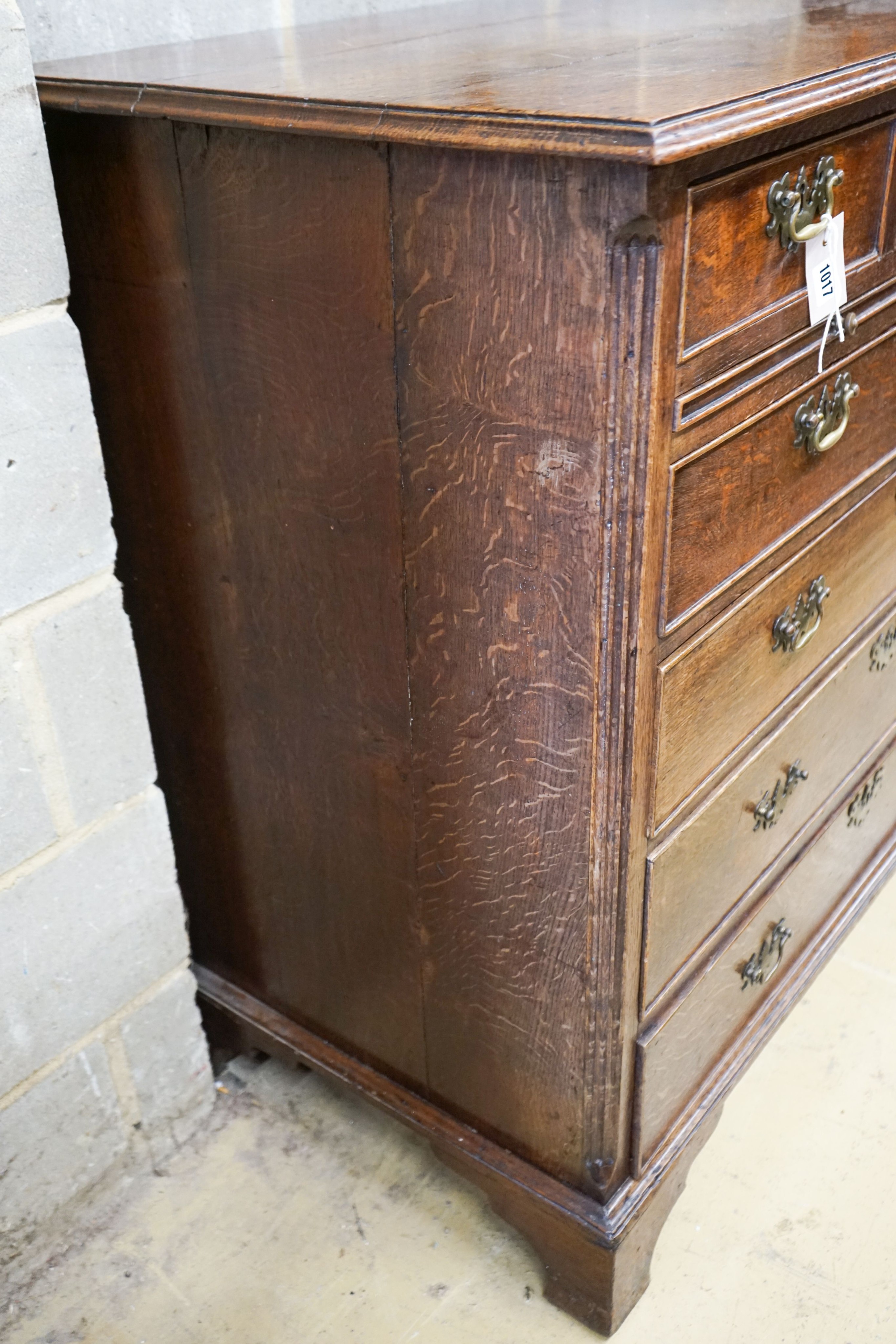 A George III oak chest